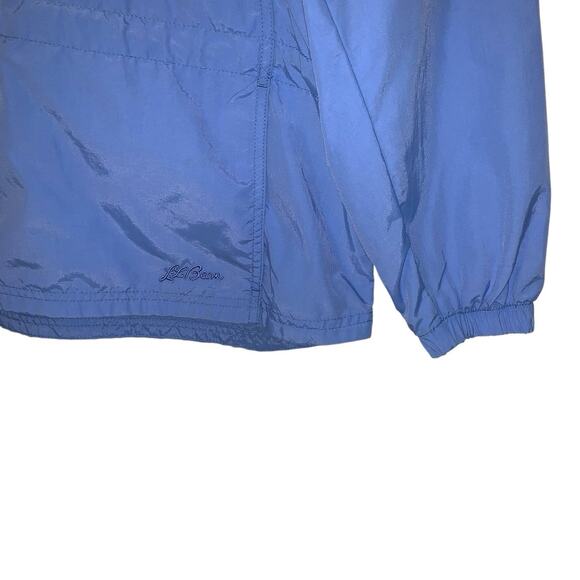 Vintage LL Bean Pullover Jacket Women small Nylon Hooded Windbreaker Anorak - Picture 8 of 12